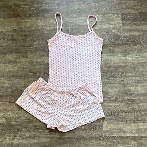 John Galt Heart Pajama Tank Top and Shorts Set